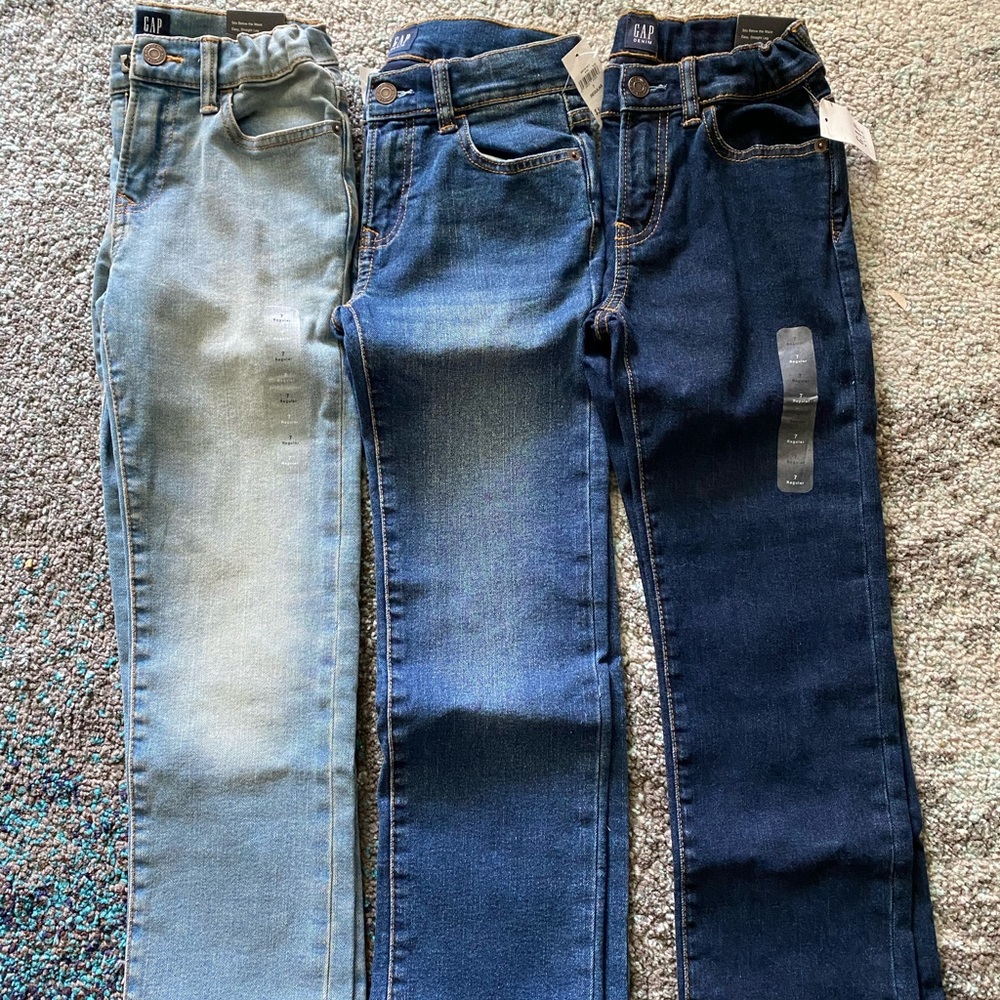 Gap boys 7 jeans three pairs
